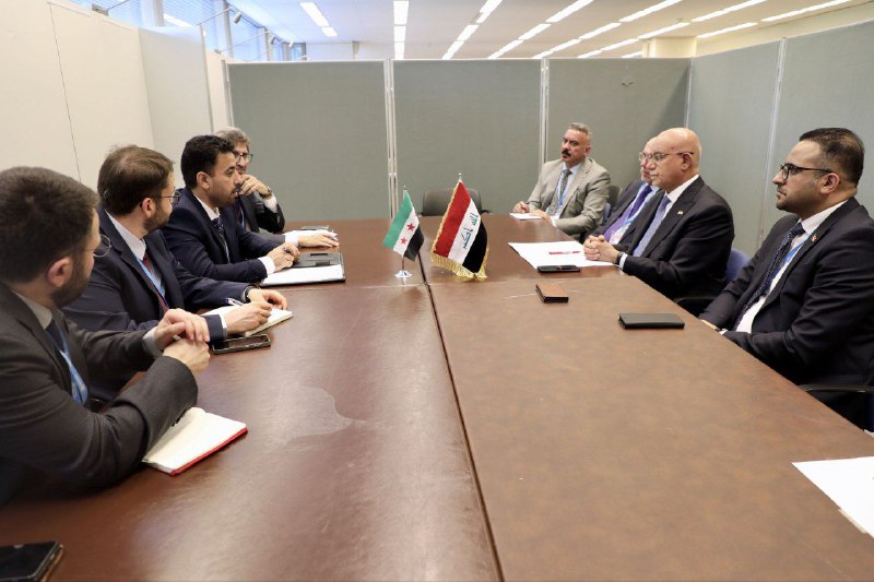 وزير الصحة الدكتور مصعب العلي يلتقي بوزير الصحة العراقي الدكتور صالح الحسناوي