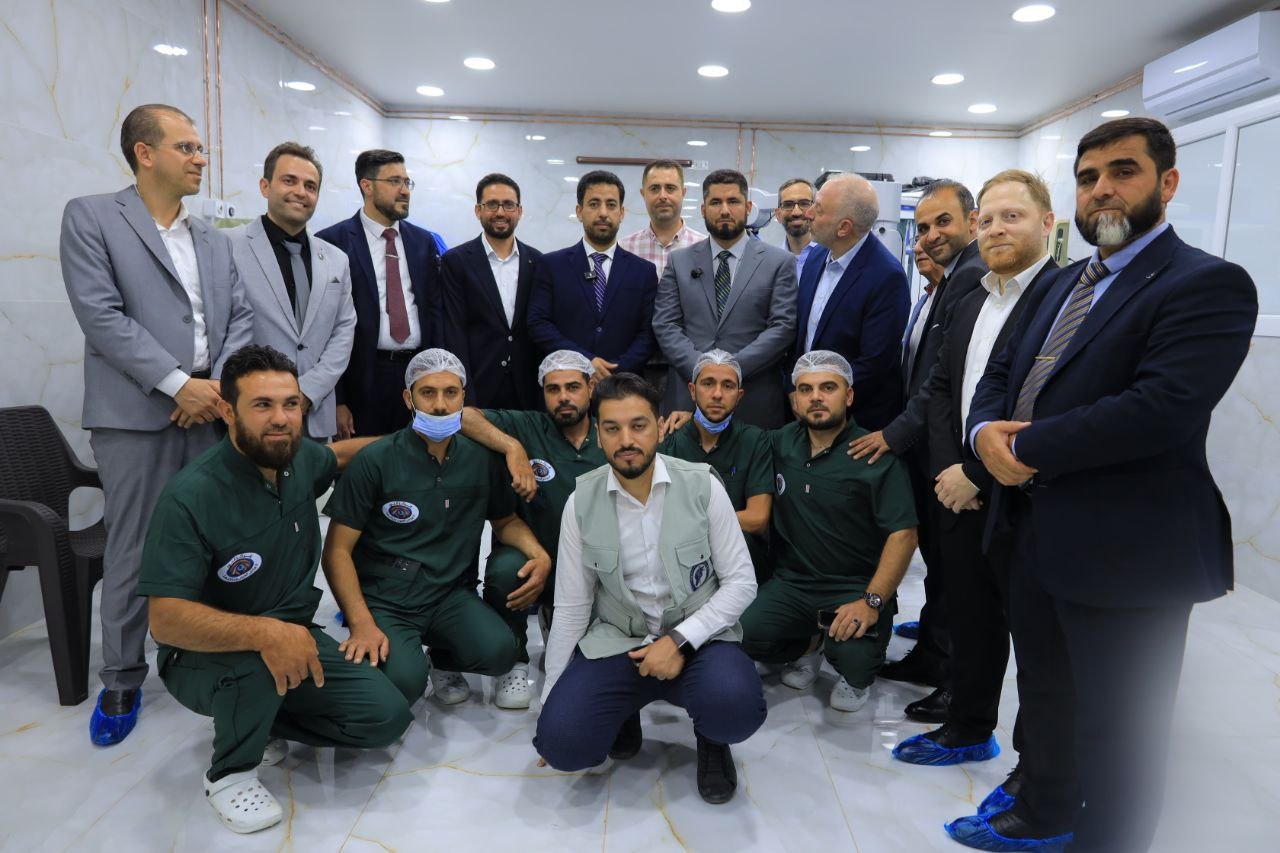 بالتعاون مع الجمعية الطبية السورية الأمريكية (SAMS)، افتتح مركز النور لأمراض وجراحة العيون في شمال سوريا