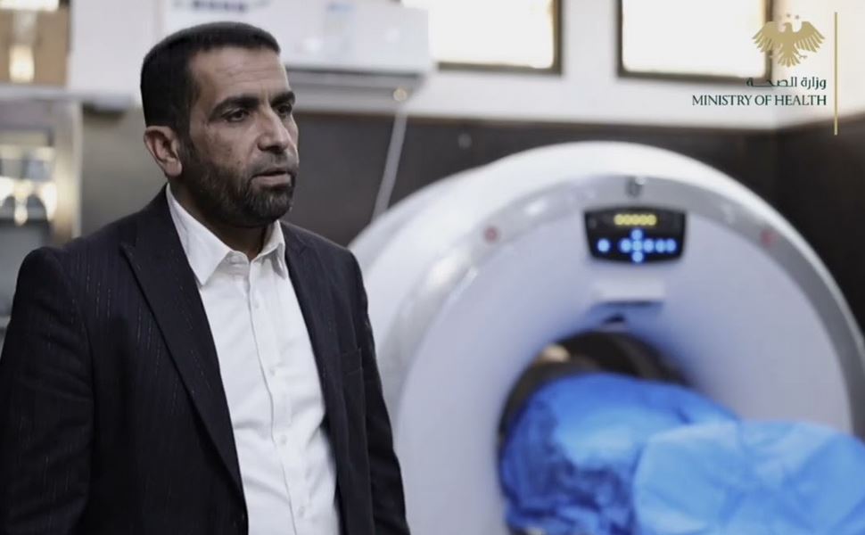 بحضور السيد محافظ دير الزور ومدير صحة دير الزور تم افتتاح قسم جهاز الطبقي المحوري في مشفى الميادين الوطني