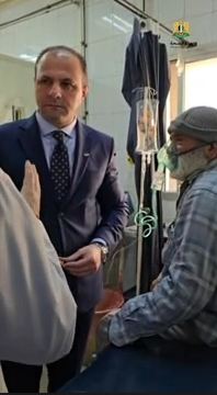 القائم بأعمال وزارة الصحة يتفقد مستشفى الهلال الأحمر السوري لتحسين الخدمات الصحية