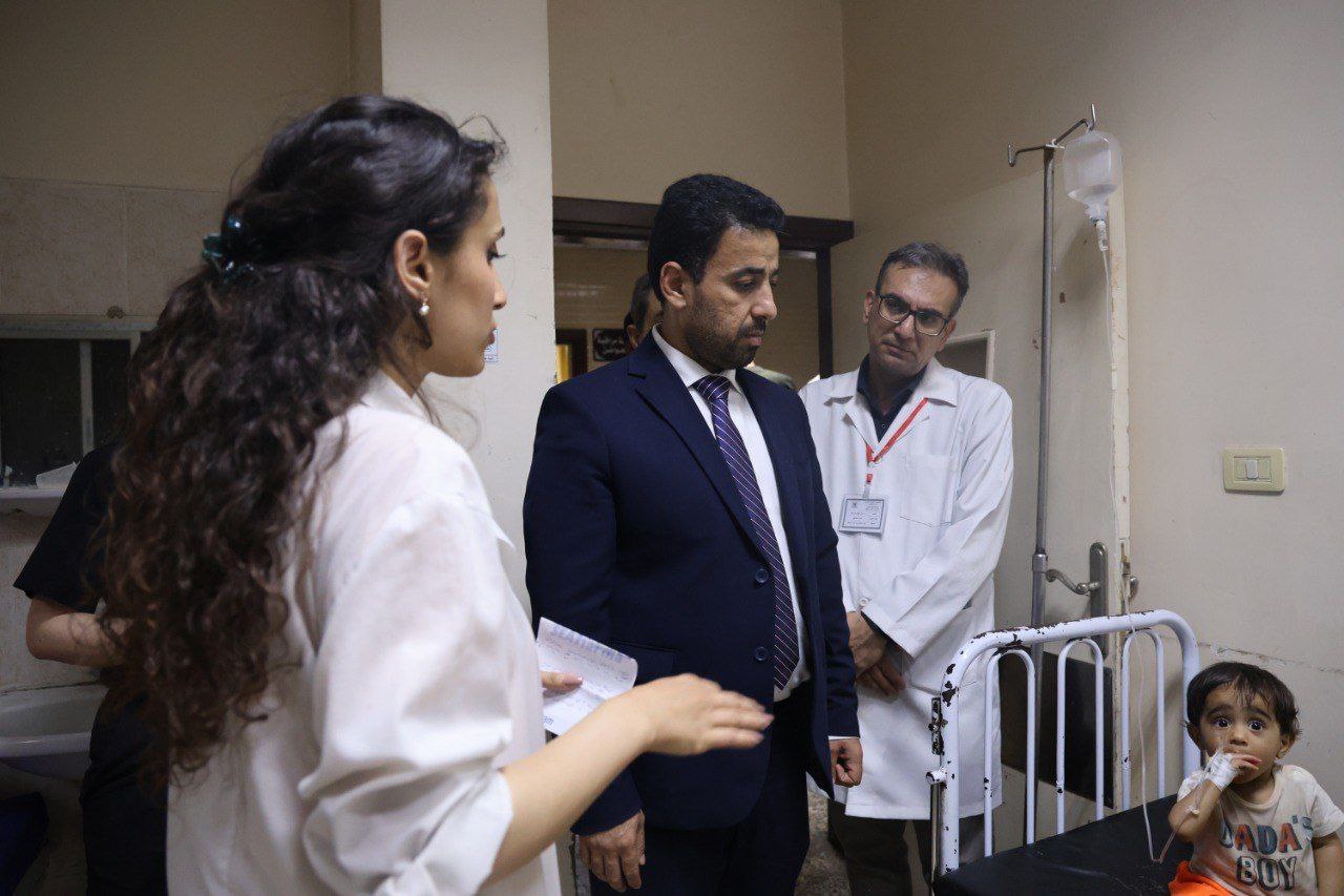 زار وزير الصحة الدكتور "مصعب العلي" مشفى القطيفة، اطلع خلالها على الخدمات الطبية المقدمة